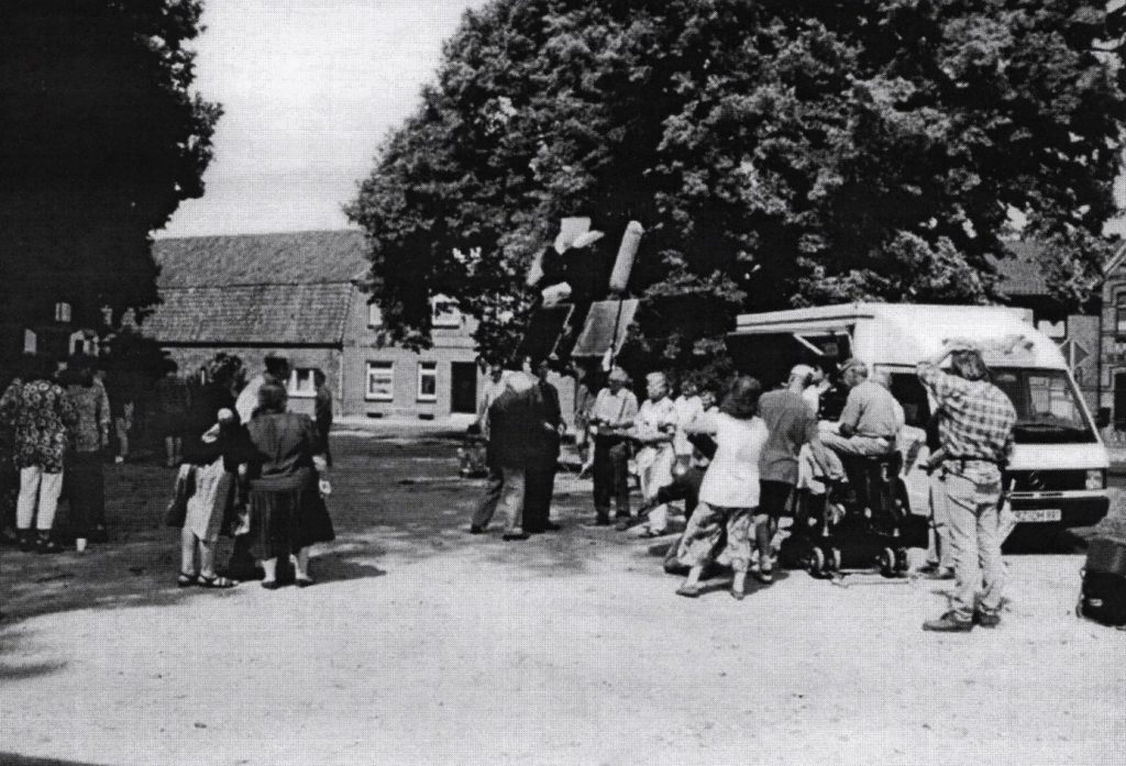 Beim Drehen einer Szene