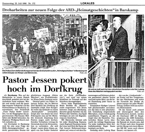 Aus der Lüneburger Landeszeitung vom 25.07.1996