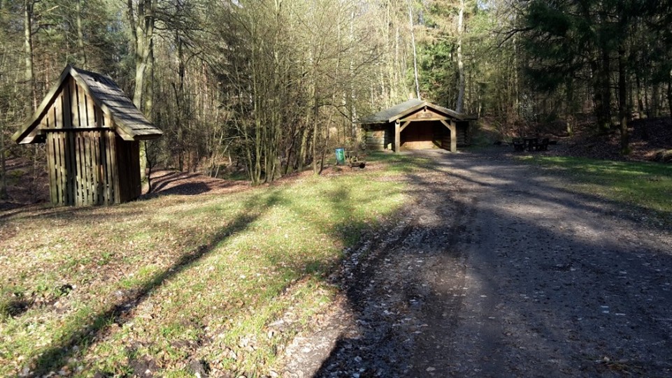 Gesamtansicht des Geländes der Köhlerhütte