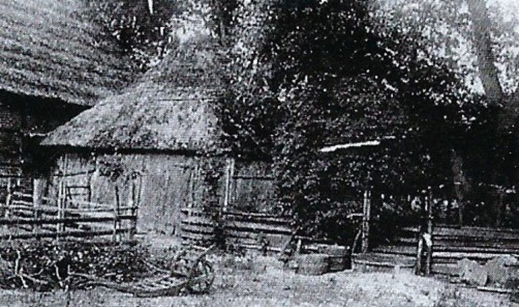 Historisches Foto, Am Thiegarten?, ehemaliger Göpelschuppen.