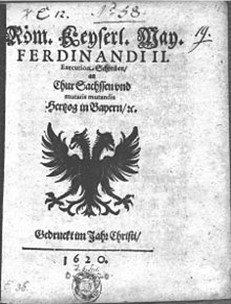 Die Abbildung zeigt die Reichsexekution von 1620
