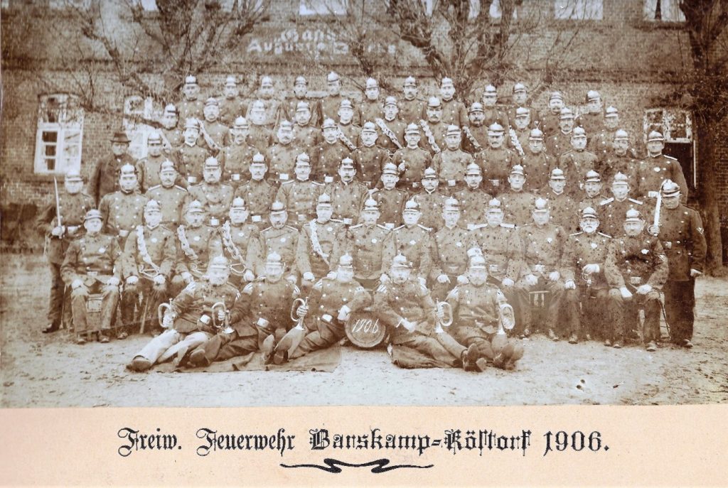 Historischeres Foto, freiwillige Feuerwehr Barskamp – Köstorf 1764/70