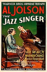 Filmplakat zum Tonfilm „The Jazz Singer“