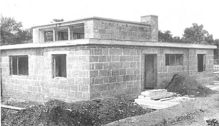 Haus am Horn, Weimar (im Rohbau, es wurde danach verputzt)