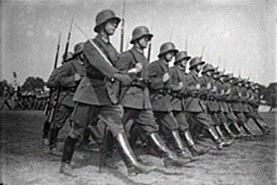 Militärparade der Reichswehr, 1930, Foto gemeinfrei
