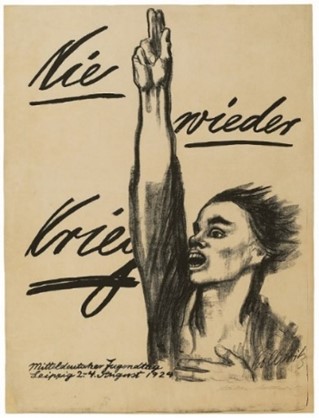 Käthe Kollwitz, „Nie wieder Krieg“,1924, Plakat