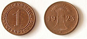 1 Rentenpfennig von 1923