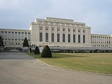Der Völkerbundpalast in Genf