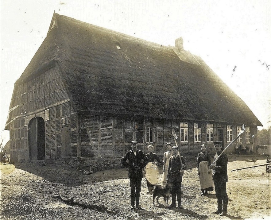 Das abgebrannte Bauernhaus von Heinrich Wenk