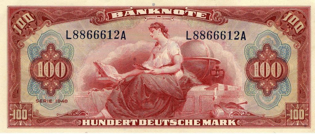 100 Mark, Bank deutscher Länder, 1. Serie.