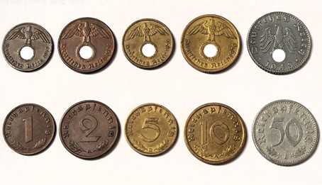 Münzgeld des Deutschen Reichs.