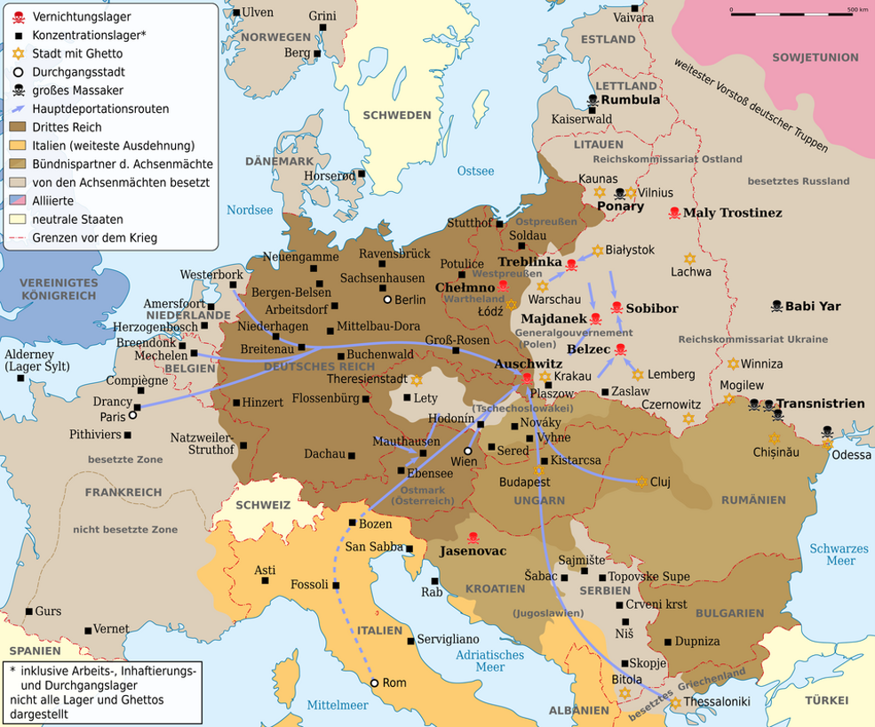 Transporte aus ganz Europa in die Todeslager