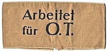 Armbinde der Organisation Todt